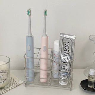 Stainless steel silver multi-purpose stand pen holder brush stand storage