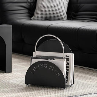 Portable Lettering Design Magazine Rack Storage