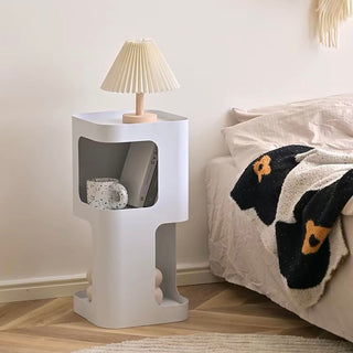 Iron Compact Open Storage Side Table