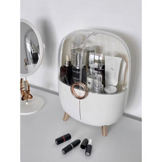 Circle Handle Legged Cosmetic Box Storage