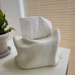 Pillow motif ceramic tissue case