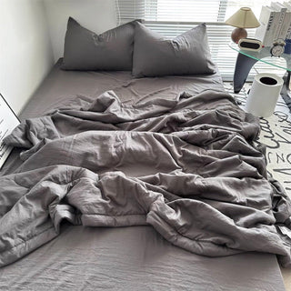 Summer Quilt Set Plain Summer Quilt Duvet Cover Set  2 Sizes