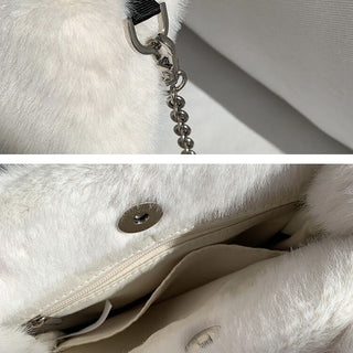 way Faux Fur Handbag    Shoulder Bag