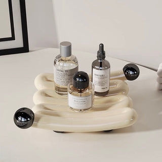 Unique Design Ceramic Chubby Tray  Storage