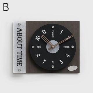 Record-style art design clockin  wall clock