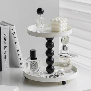 Modern Ball Design Two-Tier Storage Tray Rack Shelf