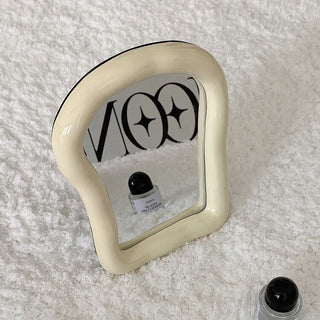 Bread motif Toast-shaped frame mirror  Wall hanging
