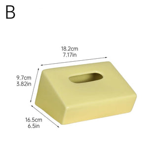 Ceramic Slanted Simple Tissue Case