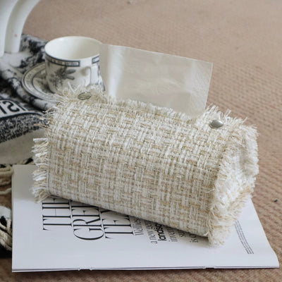 Tweed-style fringe mixed tissue case