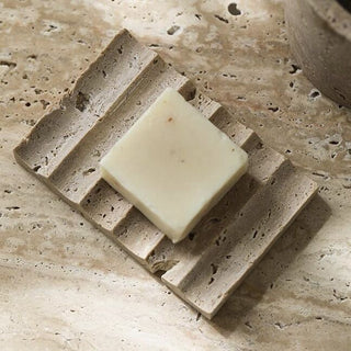 Travertine Wavy Tray Natural Marble Soap Dish