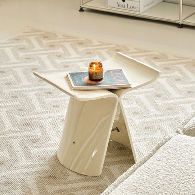 Cream Color Butterfly Stool Side Table Chair