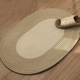 Rope Knit Oval Mat   Entrance Mat