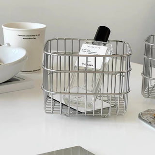 Set of 2  Stainless Steel Wire Mini Baskets
