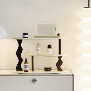 Wave Design Three-Tier Storage Display Rack