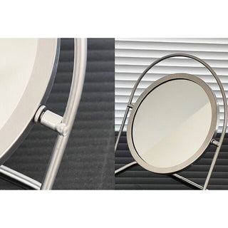 Iron Frame Round Rotating Mirror  Tabletop Mirror