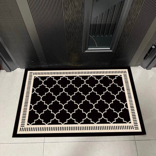Geometric pattern Monotone entrance mat 50x80 Mud removal