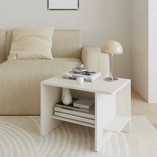 way Square Storage Side Table  Magazine Rack Storage Monotone