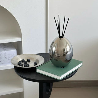 Egg motif ceramic diffuser container refillable bottle