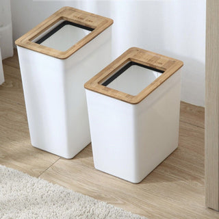 Wood x White Slim Dustbin  2 Types