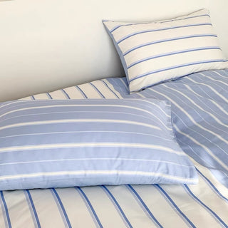 Asymmetrical Stripe Duvet Cover Set