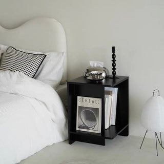 way Square Storage Side Table  Magazine Rack Storage Monotone
