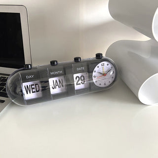 Retro Flip Clock  Table Clock with Calendar
