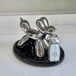 Balloon Dog Motif Key Tray   Dog Key Storage for Entryway