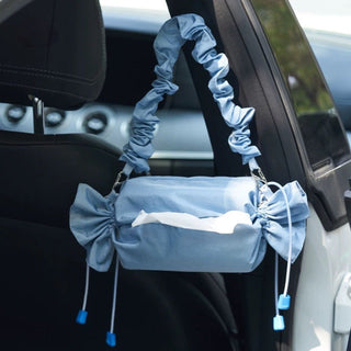 Candy motif gathered tissue case bag hanging water repellent.