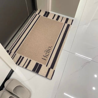 Hello Monotone Entrance Mat 4 types  50 x 80 cm for removing mud.