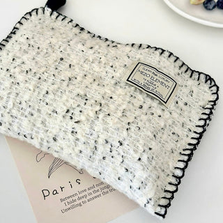 Tweed stitch knit tissue case cover hanging
