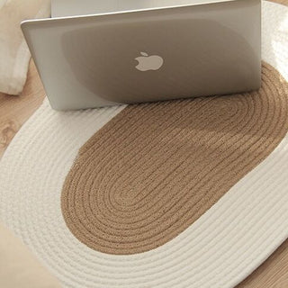 Rope Knit Oval Mat   Entrance Mat