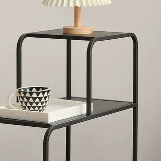 Iron Frame Three-Tier Storage Rack  Side Table