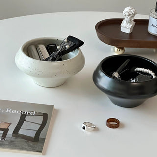 Ceramic Round Deep Bowl Accessory Tray