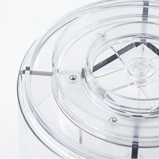 360 Degree Rotating Clear Round Cosmetic Storage Tray