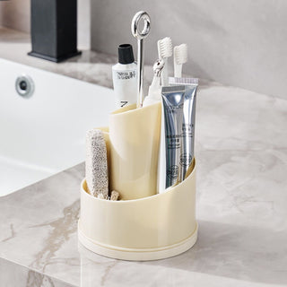 360 Degree Rotating Brush Stand with Cover    Pen Holder