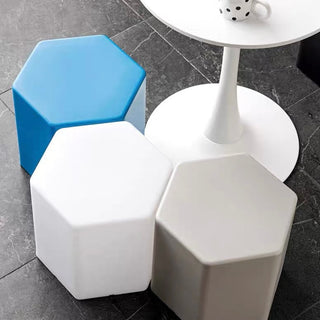 Hexagonal Color Stool     Chair Side Table Ottoman