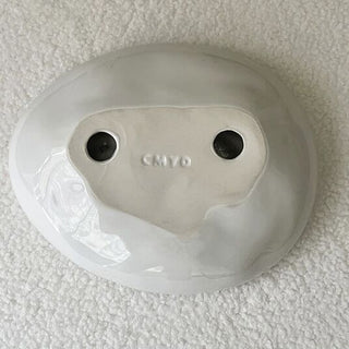 Shell motif ceramic accessory tray