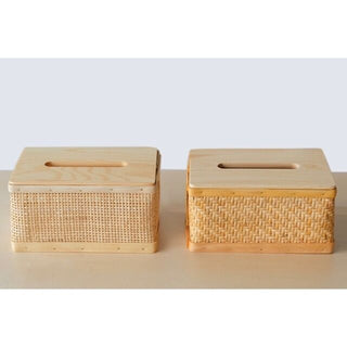 Rattan tissue case 2 types  tissue cover
