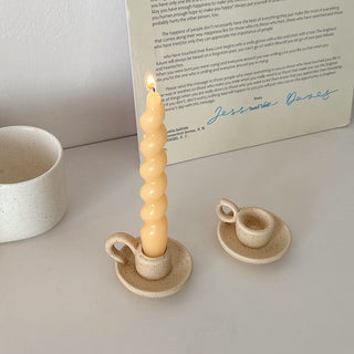 Ceramic Natural Candle Holder