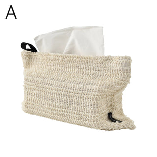 Linen Natural Tissue Case  Tissue Cover Hanging Type