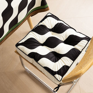 Geometric pattern Square Thick Chair Cushion