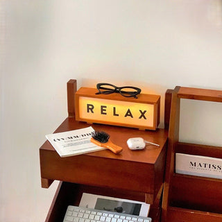 Relax Wood Night Light  Table Lamp Indirect Lighting