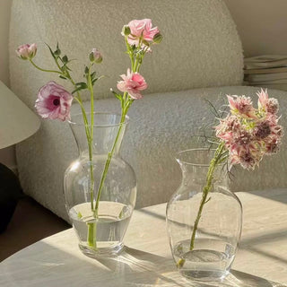 Clear Glass Simple Flower Vase
