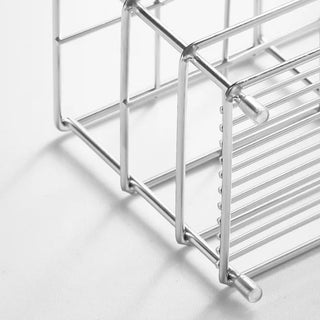 Stainless steel silver multi-purpose stand pen holder brush stand storage