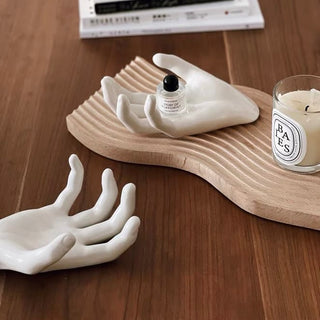 Hand Ceramic Object Accessory Storage Tray