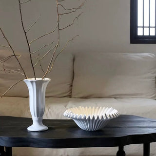 Modern Pleated Design Large Fruit Tray  Basket Storage Tray
