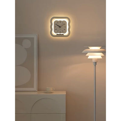LED Lighted Wave Clear Clock  Wall Clock