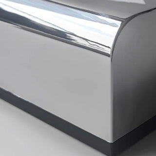 Silver color rounded corners simple tissue case tissue box