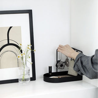 Corner Key Stand Tray   Entryway Storage Small Item Holder
