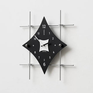 Silver Frame Art Design Clock  Wall Clock